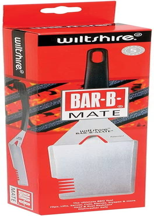 Wiltshire Bar-B Mate Silver &ndash; All-In-One BBQ Tool for Lifting, Slicing, Piercing and Scraping &ndash; Heat and Rust Resistant &ndash; Comfortable Handle &ndash; BBQ Accessory