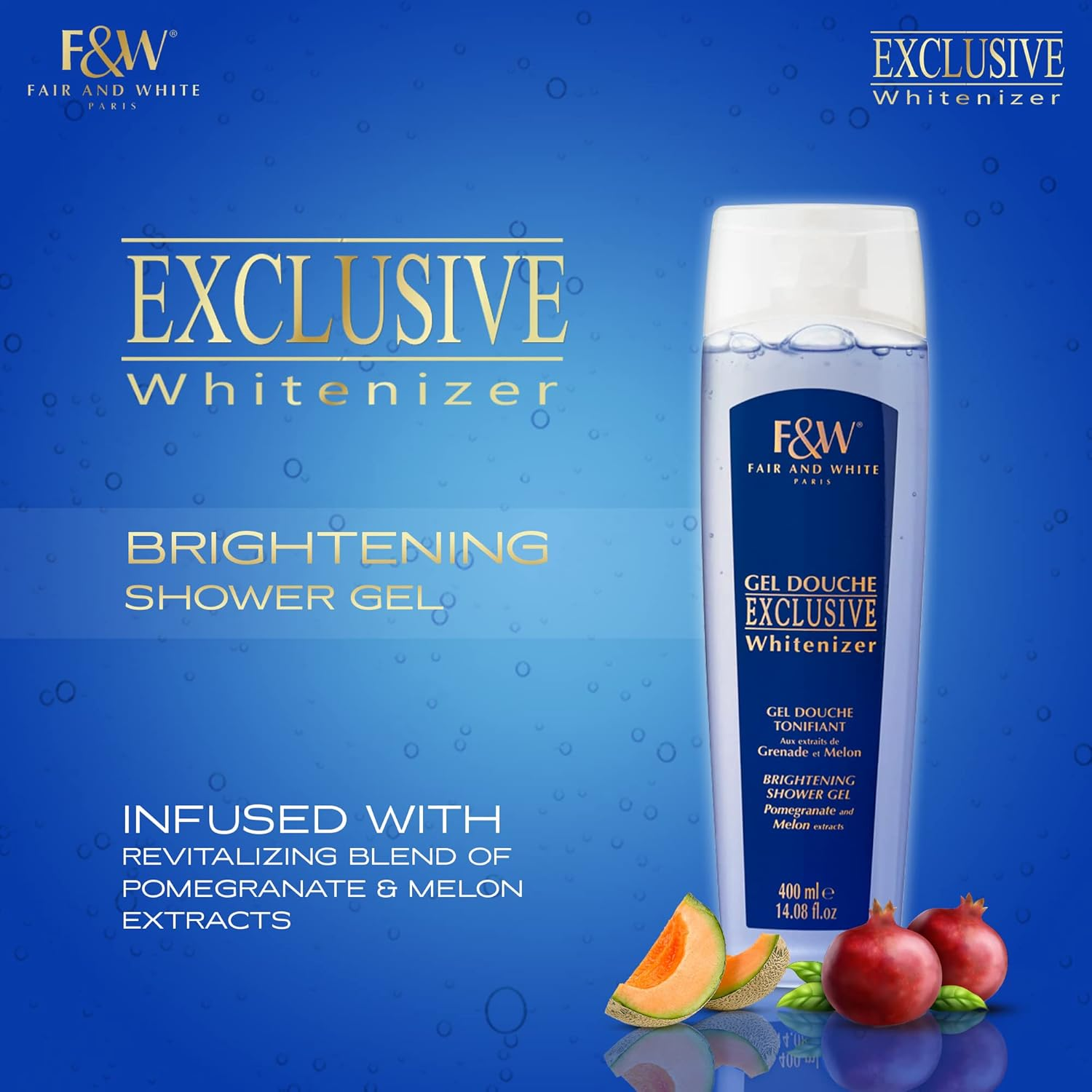 Fair and White Exclusive Shower Gel 400 Ml image number 1
