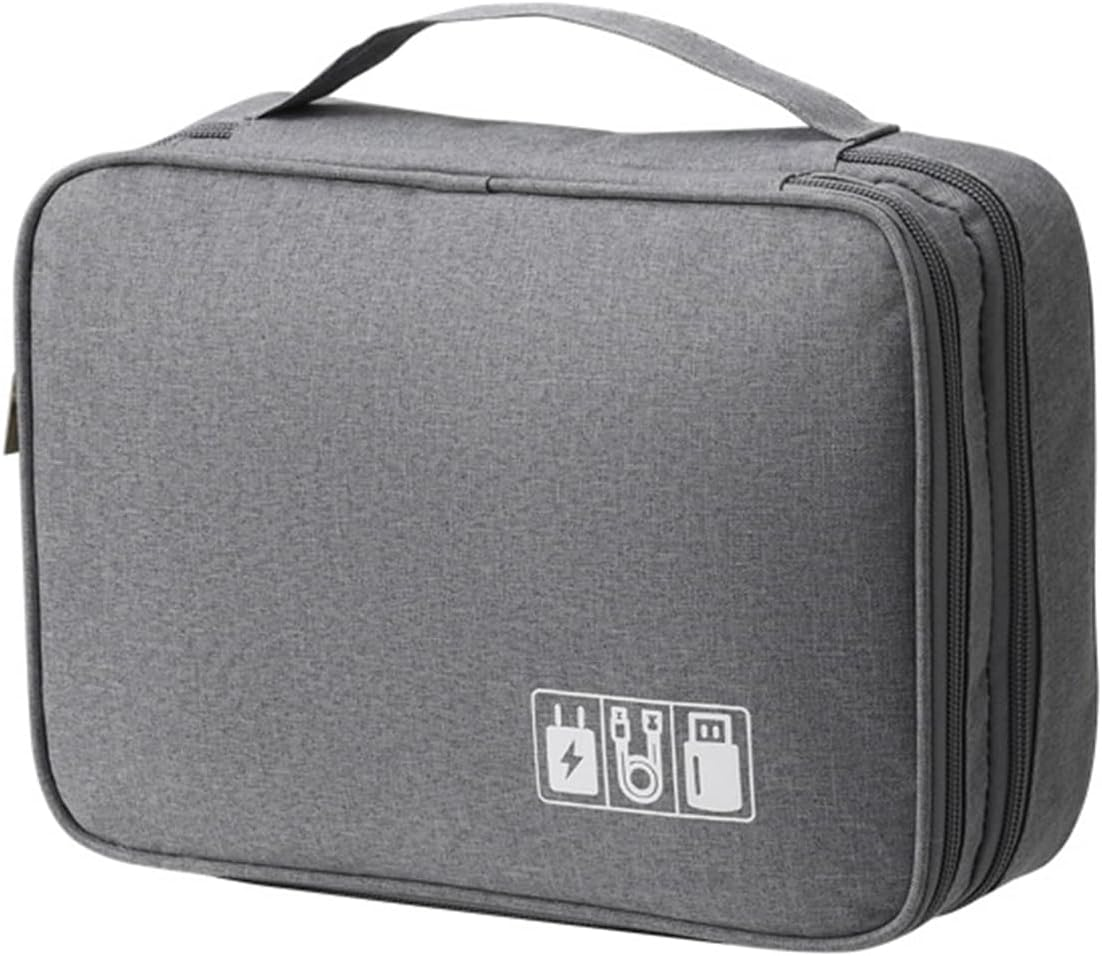 Beleeb Electronics Travel Organiser Case for USB, Power Bank, Ipad, Laptop, Earbuds, Memory Card, Power Cord and Other Small Essential Accessries, Oxford Fabric image number 6