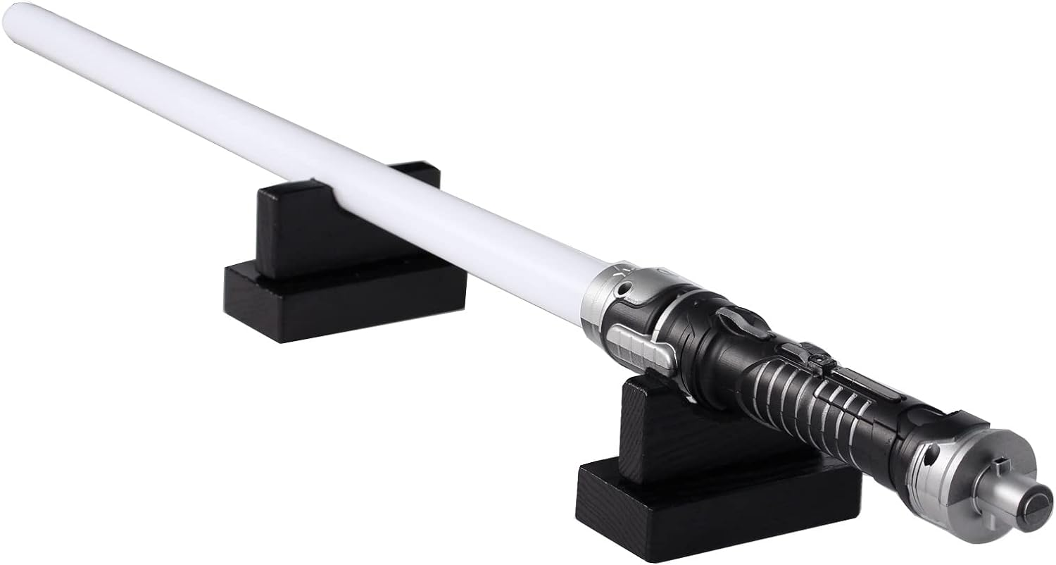 WANLIAN Lightsaber Display Stand Katana Showcase Wooden Desk Display Case,Lightsaber Samurai Swords Horizontal Exhibition image number 3