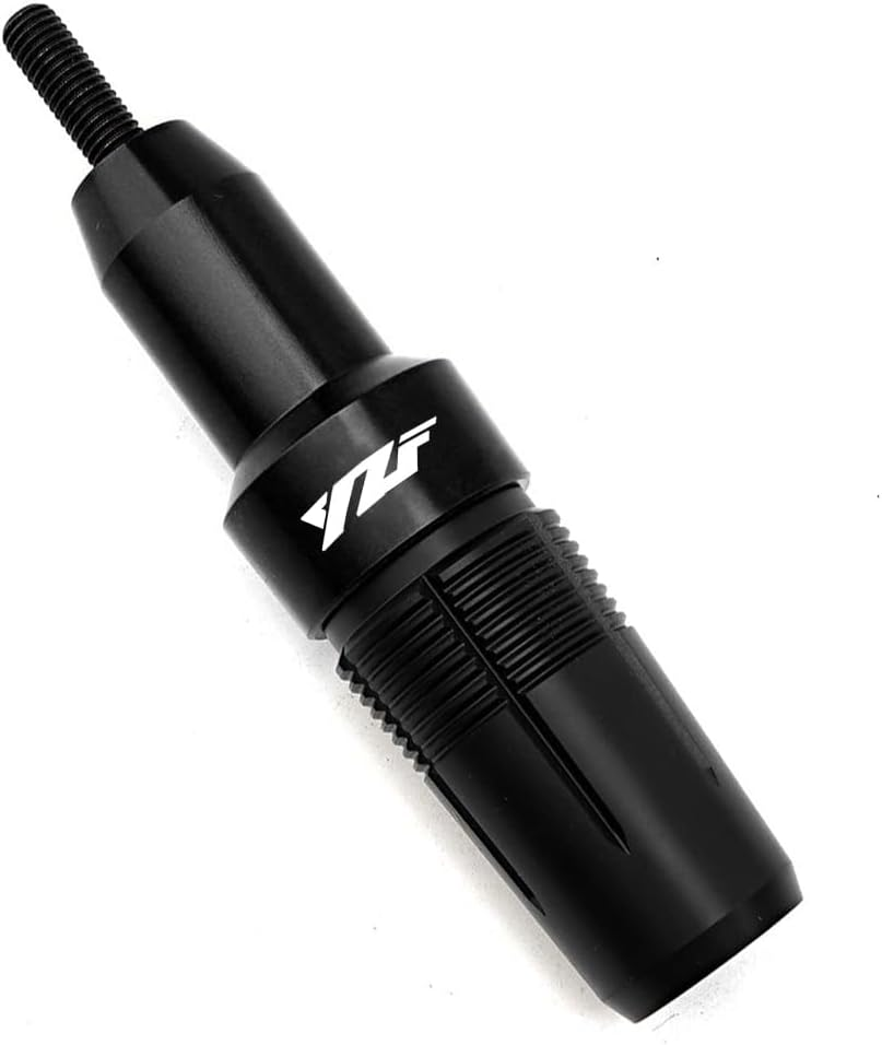 MOWOK for Yamaha R3 YZFR3 YZF-R3 R3 2015-2019 2020 2021 2022 2023 2024 2025 Motorcycle Accessories Aluminum Crash Protector Pad Falling Protection Frame Sliders Exhaust Slider (Black, 1 Pc)