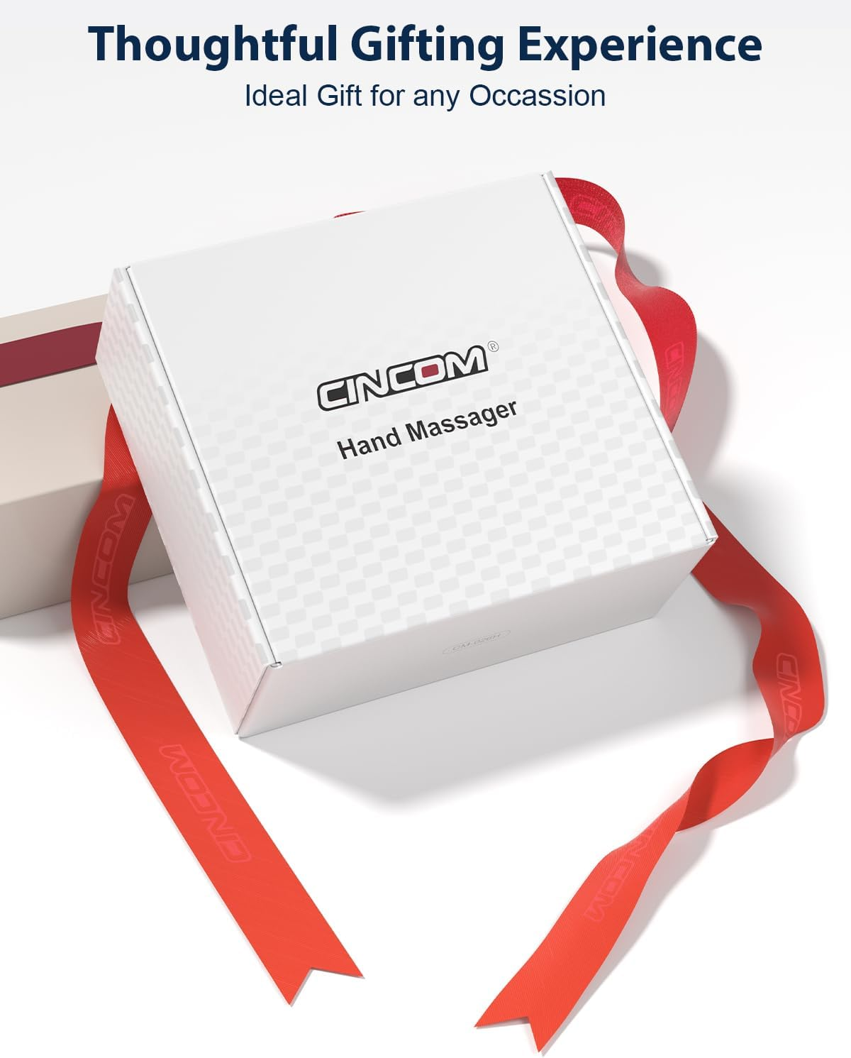 CINCOM Hand Massager - Cordless Hand Massager with Heat and Compression for Arthritis and Carpal Tunnel - Gifts for Women (Black) - White image number 5