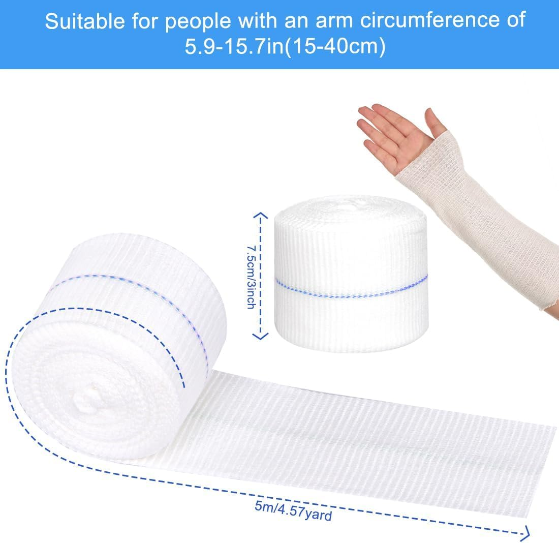 Elastic Tubular Support Bandage, 1 Roll Two Way Stretch Tubulars Bandage, Stretch Dressing Retainer Gauze Stockinette Tubing,Tubular Elastic Sport Bandages image number 2