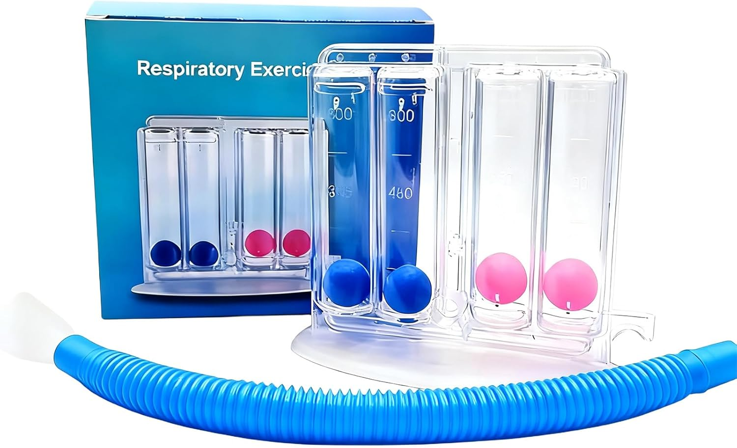 Four-Ball Breathing Trainer, Durable Deep Breathing Lung Exerciser, Spirometer Lung Exerciser, Washable Breathing Exercise Device, Breathing Measurement System with Handle image number 6