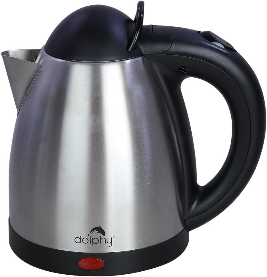 Dolphy 800Ml Stainless Steel Kettle &ndash; Sleek & Durable Design, Ideal for Brewing Tea & Coffee, Compact & Portable for Home, Office, Travel, Hotel & Outdoor Use image number 4
