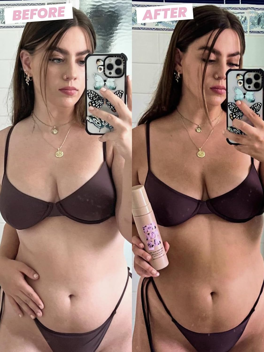 The Fox Tan One-Night Only Instant Tan Wash-Off Mousse, Fast Drying, Temporary Tan Formula for Face & Body, Vegan & Cruelty Free, 200Ml