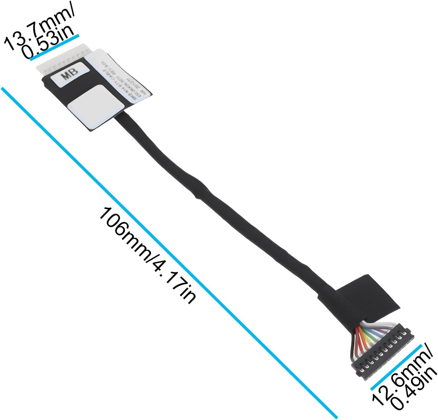 Emagtech 2Pcs Laptop DC Power Jack Cable 450.0KK04.0031 Compatible with Dell Inspiron 5400 5406 5409 7405 image number 1