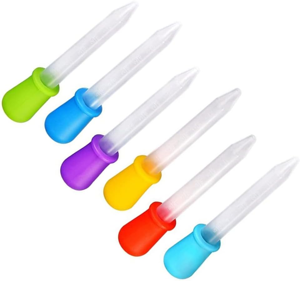 Color Random Toddlers Dropper Washable Reusable Portable Infant Droppers Detachable Pipette Outdoor Travelling, 6PCS & Color Random image number 3