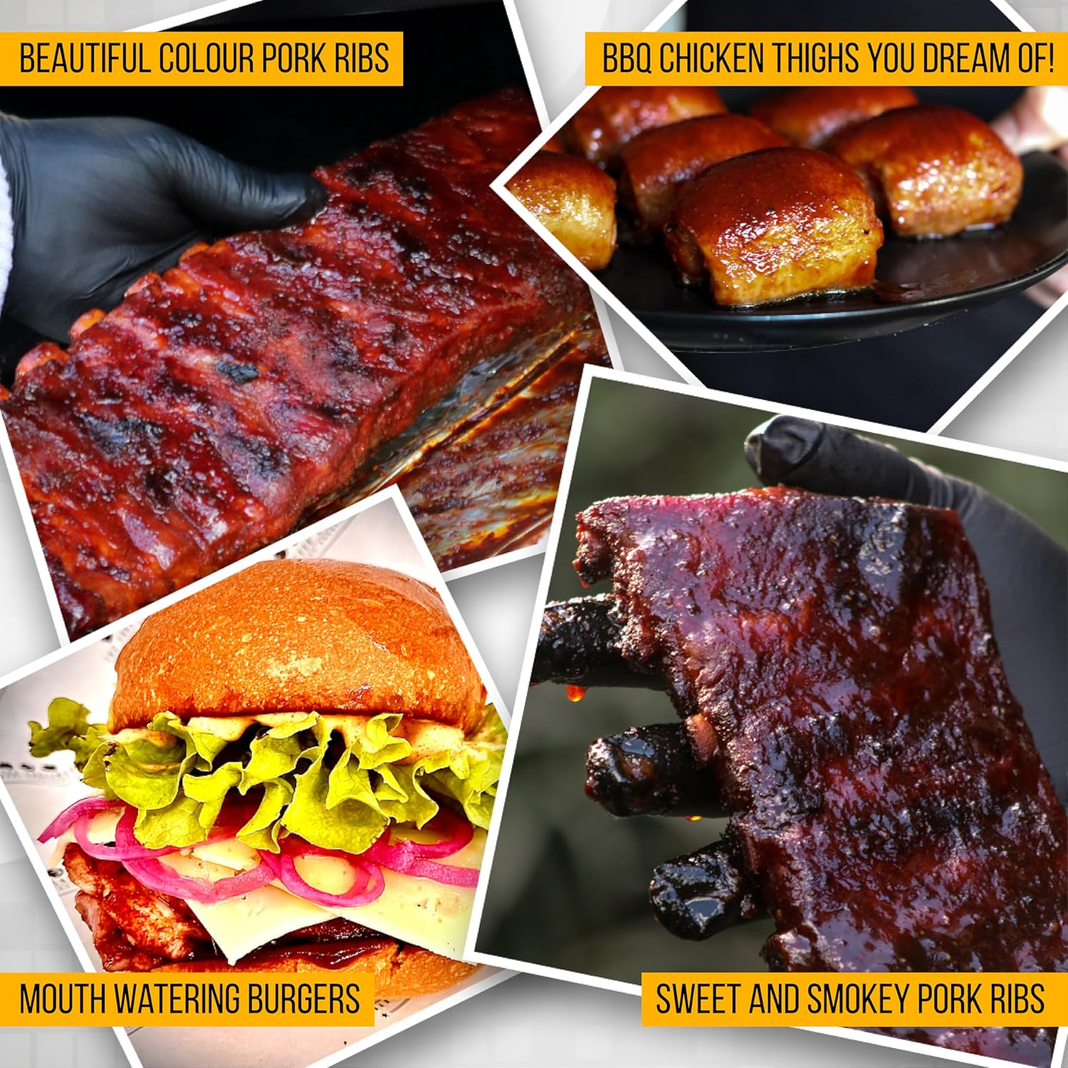 The Four Saucemen New Manuka Hot Honey BBQ Pack - Award-Winning Rib Glaze 500Ml & Rub 300G Shaker Jar Combo for Chicken & Pork image number 6