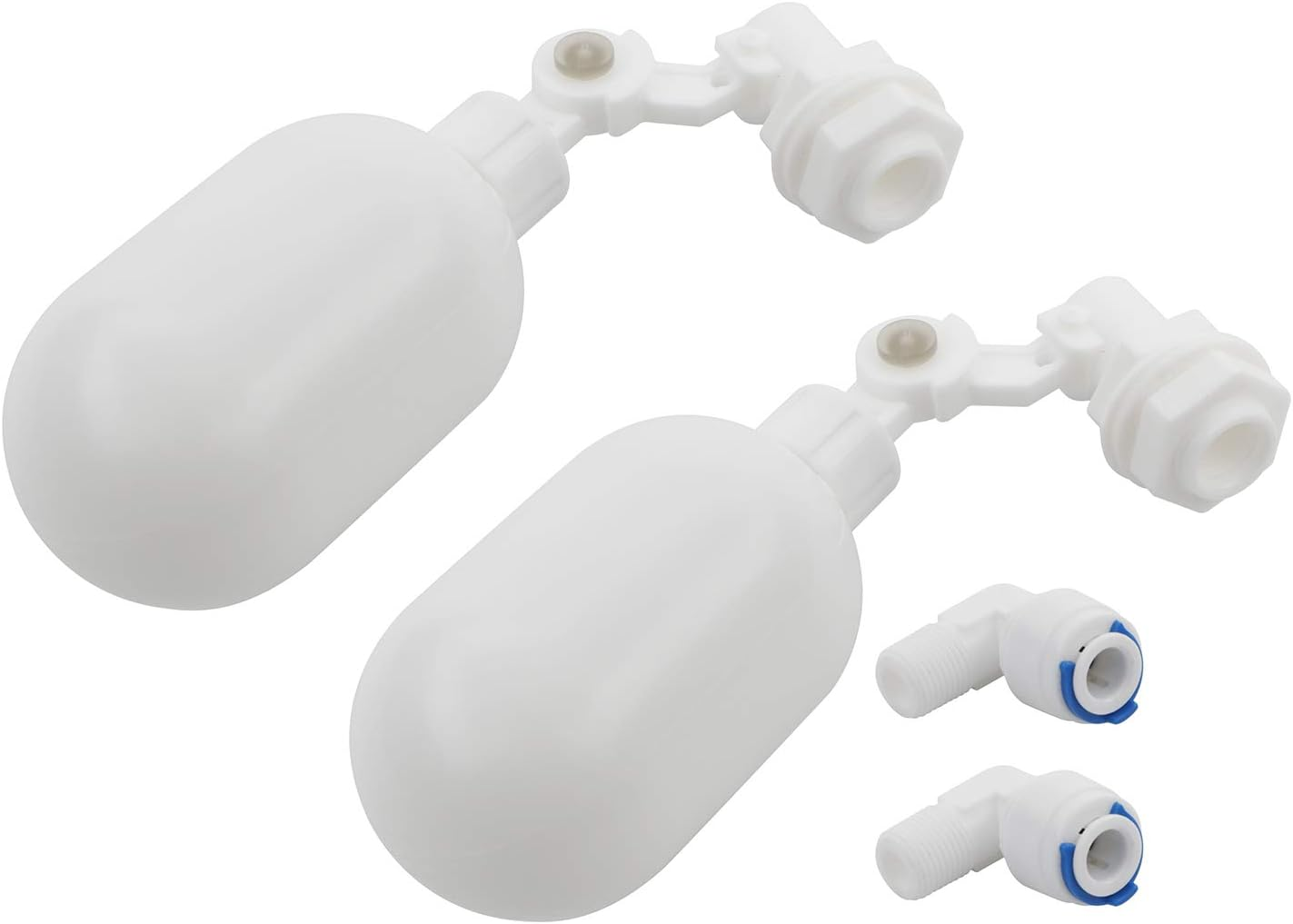 2Pcs Water Filter Float Ball Valve with 1/4" Quick Connect Push in to Connect Tube Fittings, Adjustable Plastic Float Valve for Aquarium Water Purifiers Reverse Osmosis System image number 5