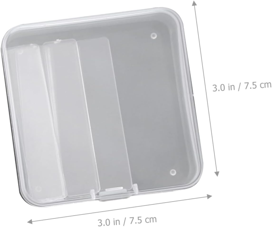 NIYANGLE Nail Display Box Fake Nails Case Tips Storage Box French Tip Decor Display Stand