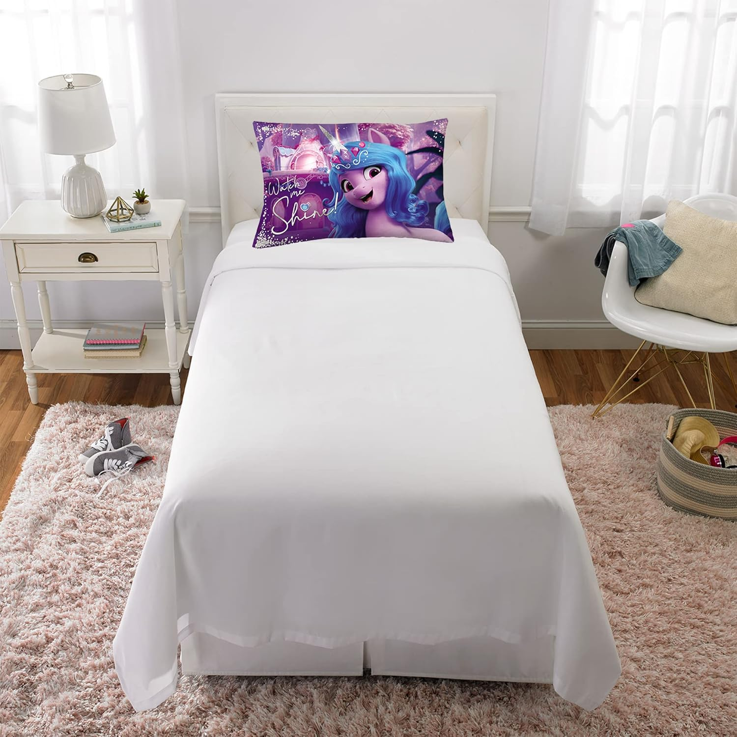 Franco Kids Bedding Super Soft Microfiber Reversible Pillowcase, 20 in X 30 In, My Little Pony image number 3