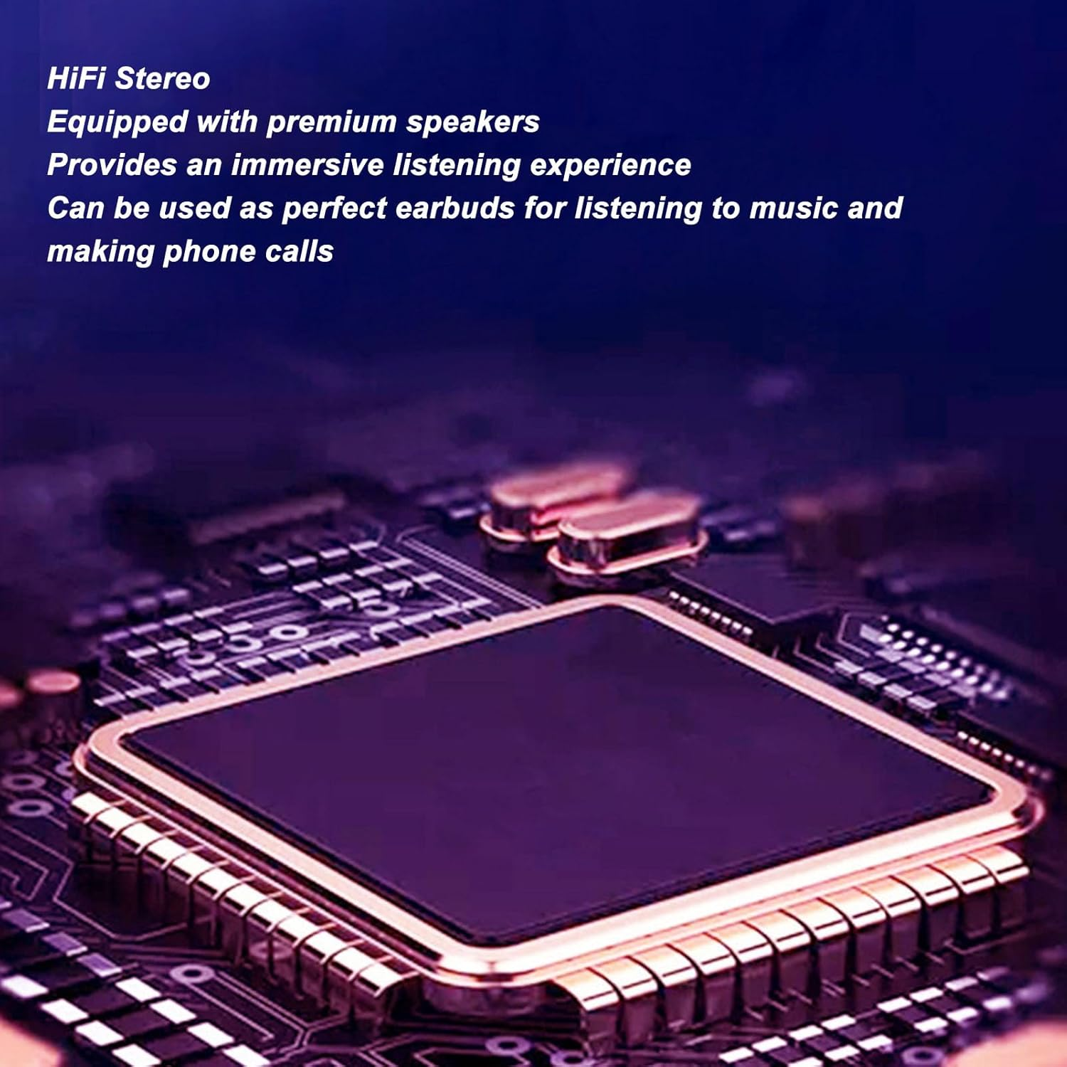 Bluetooth Translator Earphones, 74 Languages, 70 Accents, Voice Translator Device for Travel, Stereo Noise Reduction, Wireless Bluetooth Translation Earphones with Case (Black) image number 1