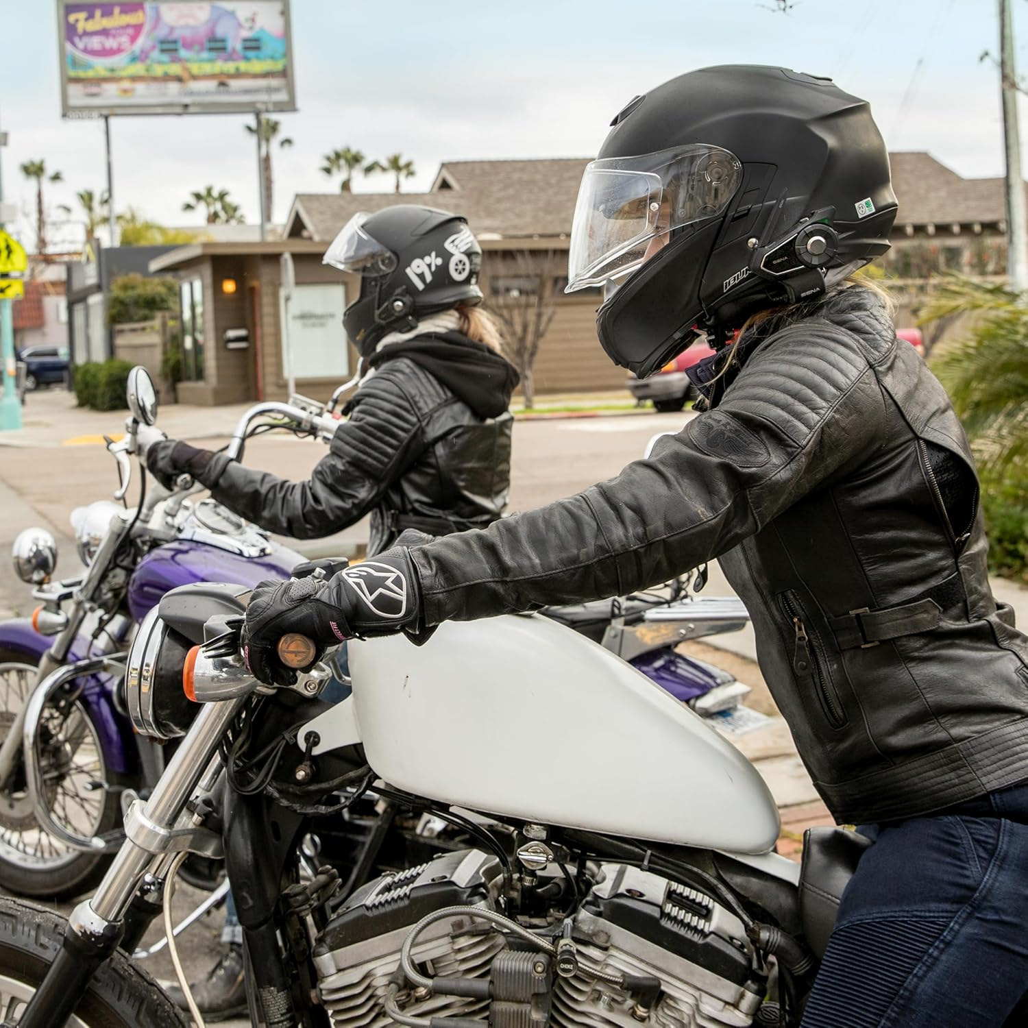 Sena 30K Bluetooth Headset for Motorcycles/Mesh Communication System with HD Speakers, Twin Pack image number 3