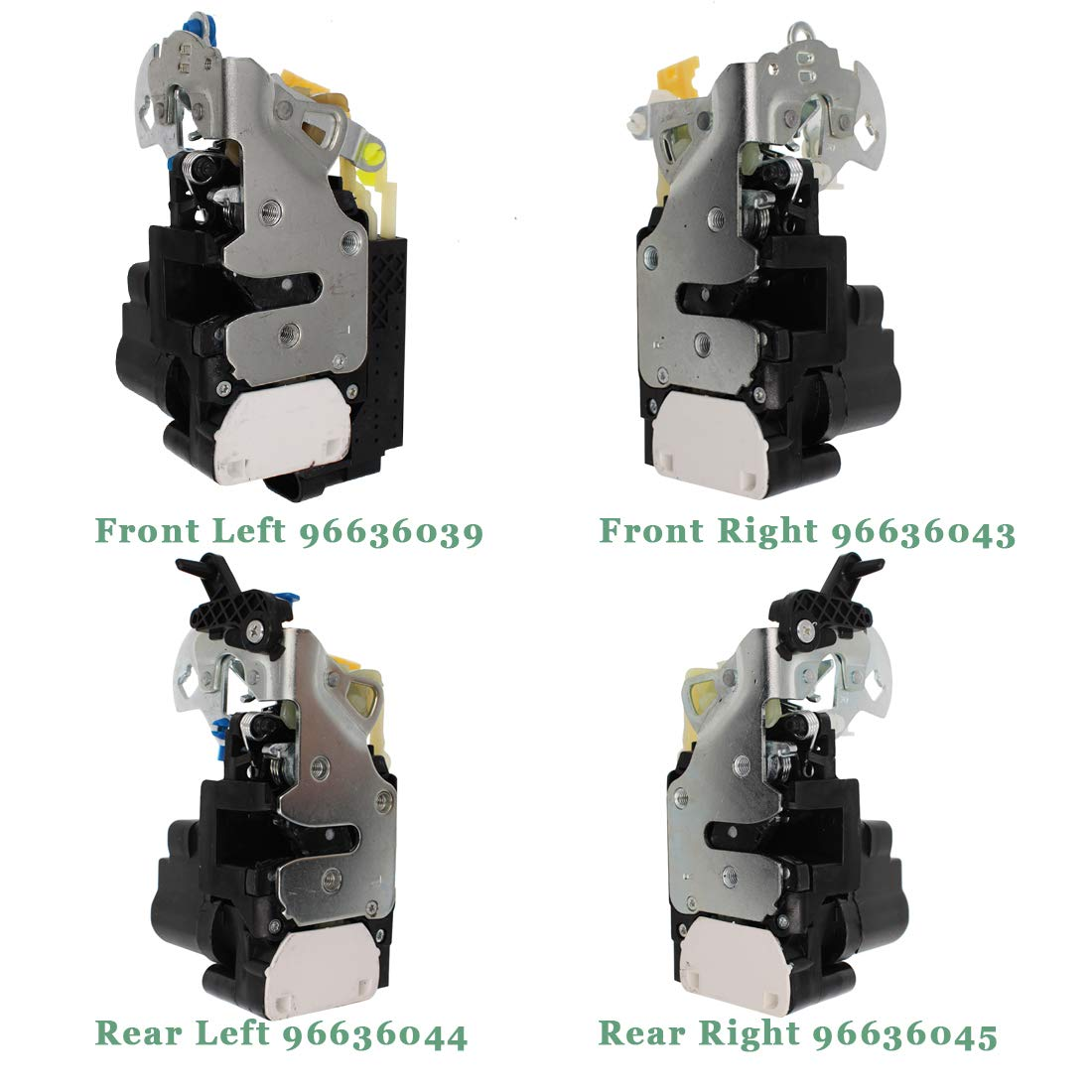 4Pcs Front Left Right and Rear Left Right Door Lock Central Lock Actuator Compatible for Chevrolet Epica Daewoo Tosca OEM # 96636039 96636043 96636044 96636045 image number 3