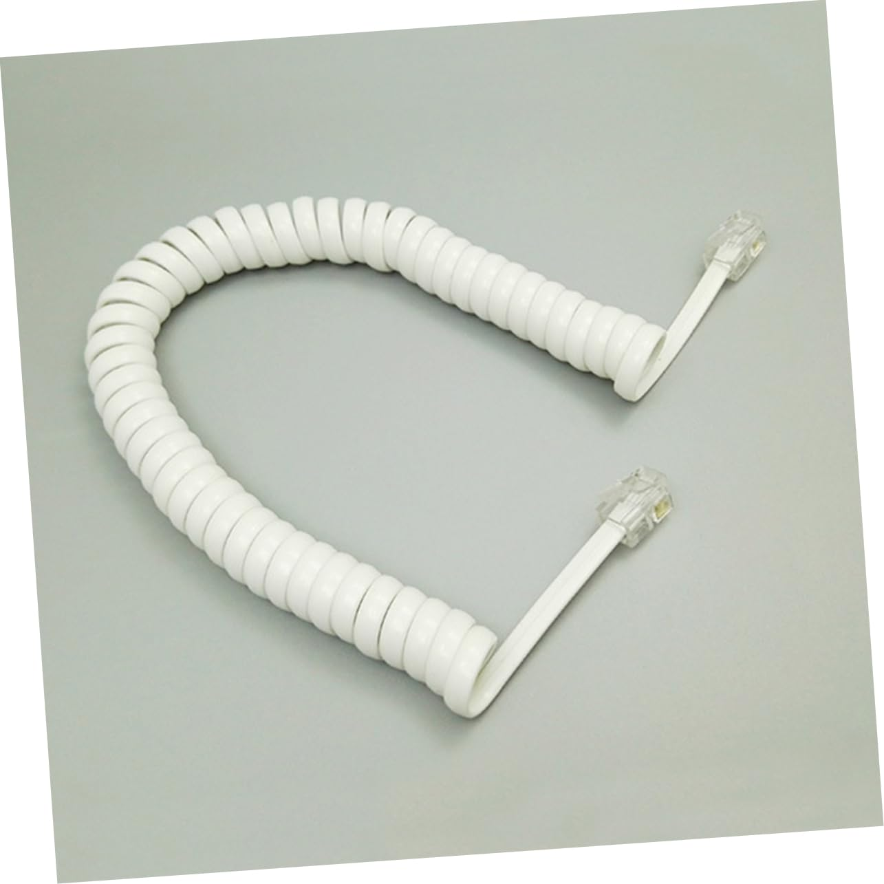 SHINEOFI 12 Pack Curly Phone Receiver Cord 2M Telephone Connection Line for Landline Phones Tangle- image number 5