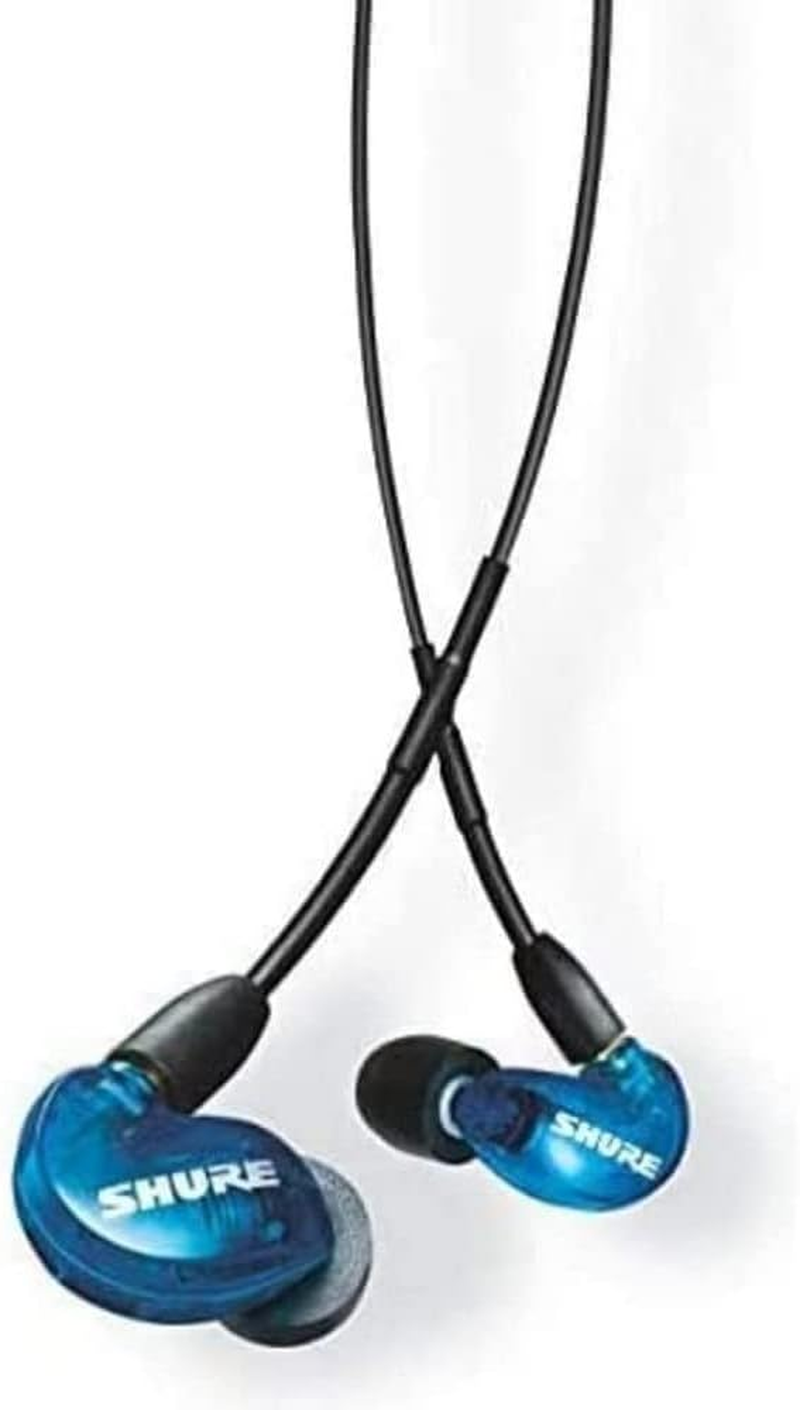 Shure AONIC 215 Wired Sound Isolating Earbuds, Clear Sound, Single Driver, Secure In-Ear Fit, Detachable Cable, Durable Quality, Compatible with Apple & Android Devices - Black