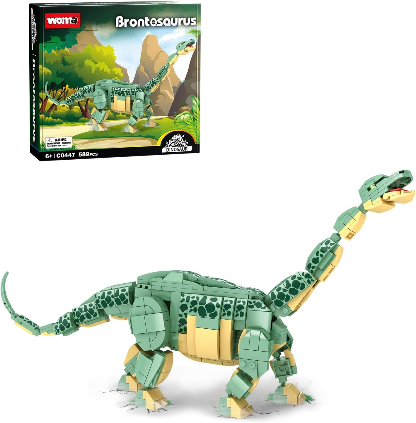 WOMA Dinosaur Building Blocks Set, Brachiosaurus Dino World Park Building Bricks Educational Toy for Boys (589PCS), Jurassic Park Building Toy for Adult and Kids Age 6+, Joint Can Move Flexibly image number 2