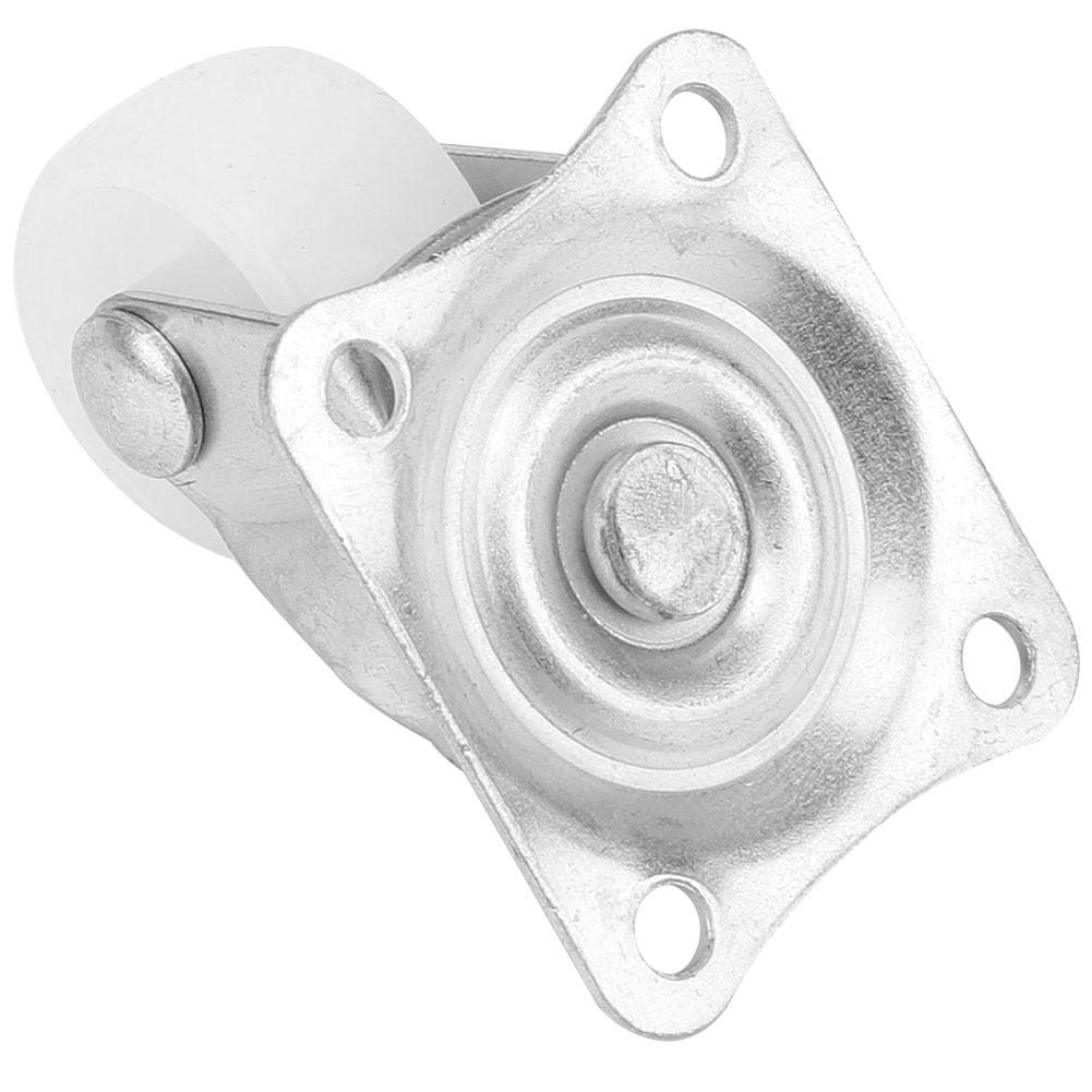 Small Caster Wheel, 12Pcs 1" Universal Caster Wheels Nylon Material Mini Stem Caster for Cart DIY Accessory Furniture Wheel 4 Wheel / 20Kg Load Capacity image number 2