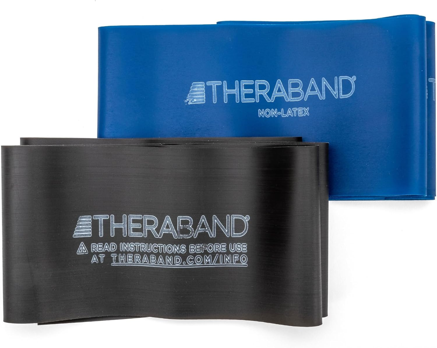 THERABAND Resistance Band Set, Professional Elastic Bands for Upper & Lower Body Exercise, Strength Training without Weights, Physical Therapy, Lower Pilates, Rehab, Beginner & Advanced Sets