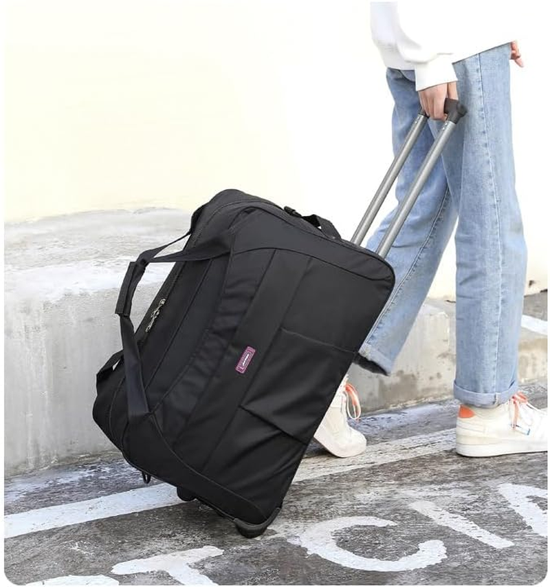 Duffle Bag with Wheels & Backpack MAX 55L Durable Rolling Luggage with Inline Skate Wheels, for Men Women Heavy Duty Foldable Collapsible image number 6