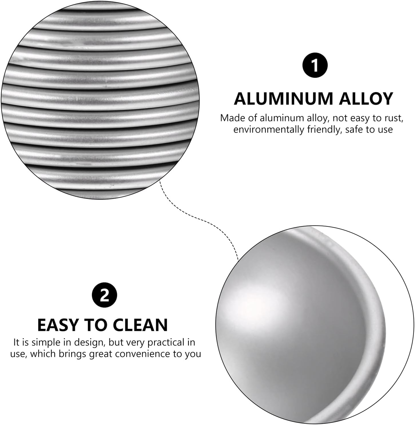 SEWACC 24Pcs Bath Salt Molds Semi-Sphere Aluminum Molding Handmade Bath Bomb Molds Easy to Clean for DIY Craft Projects image number 3