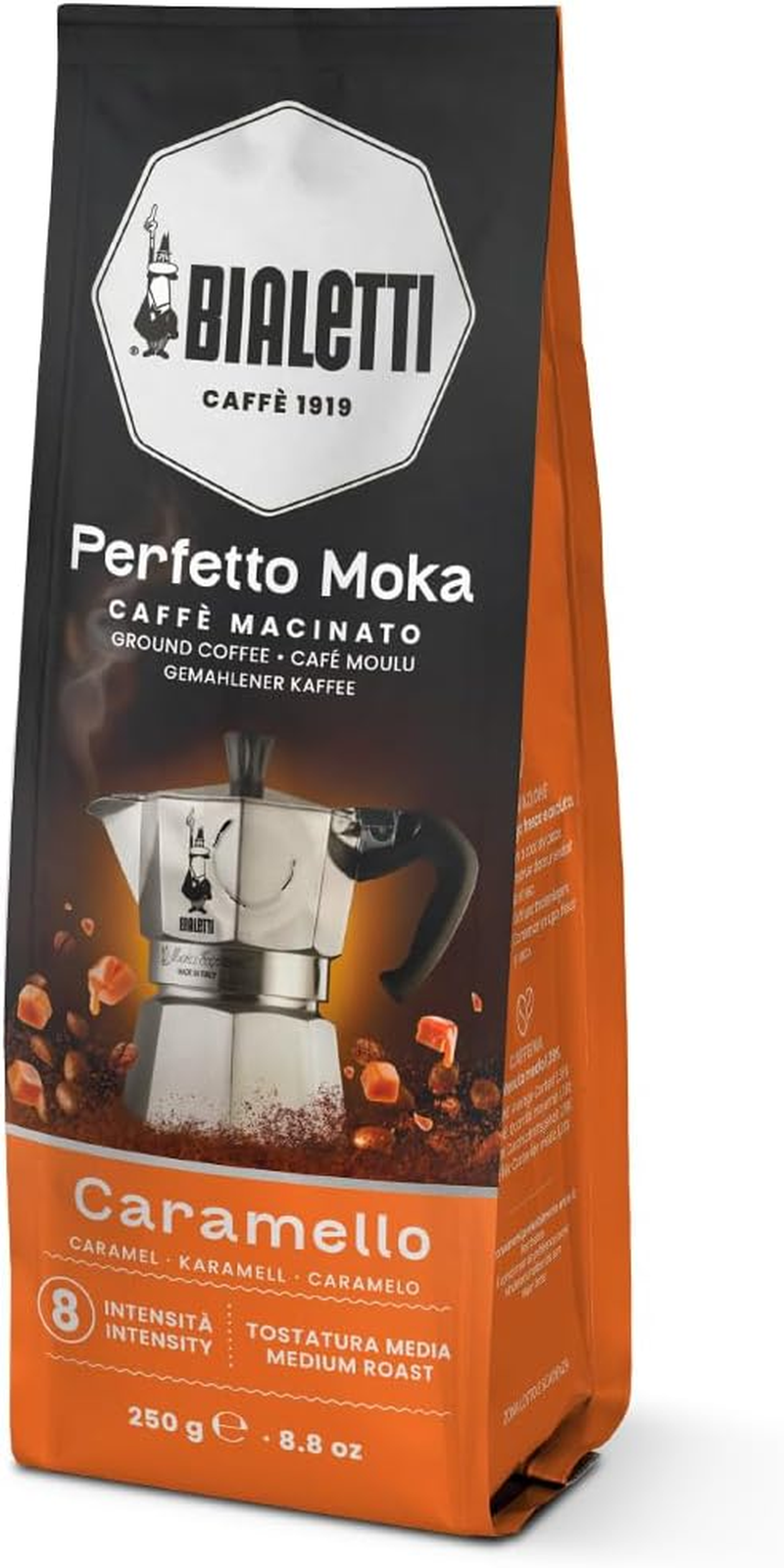 Bialetti - Perfetto Moka Caramello 8.8 Oz - 250G, Bag with Flavour-Saving Valve image number 4
