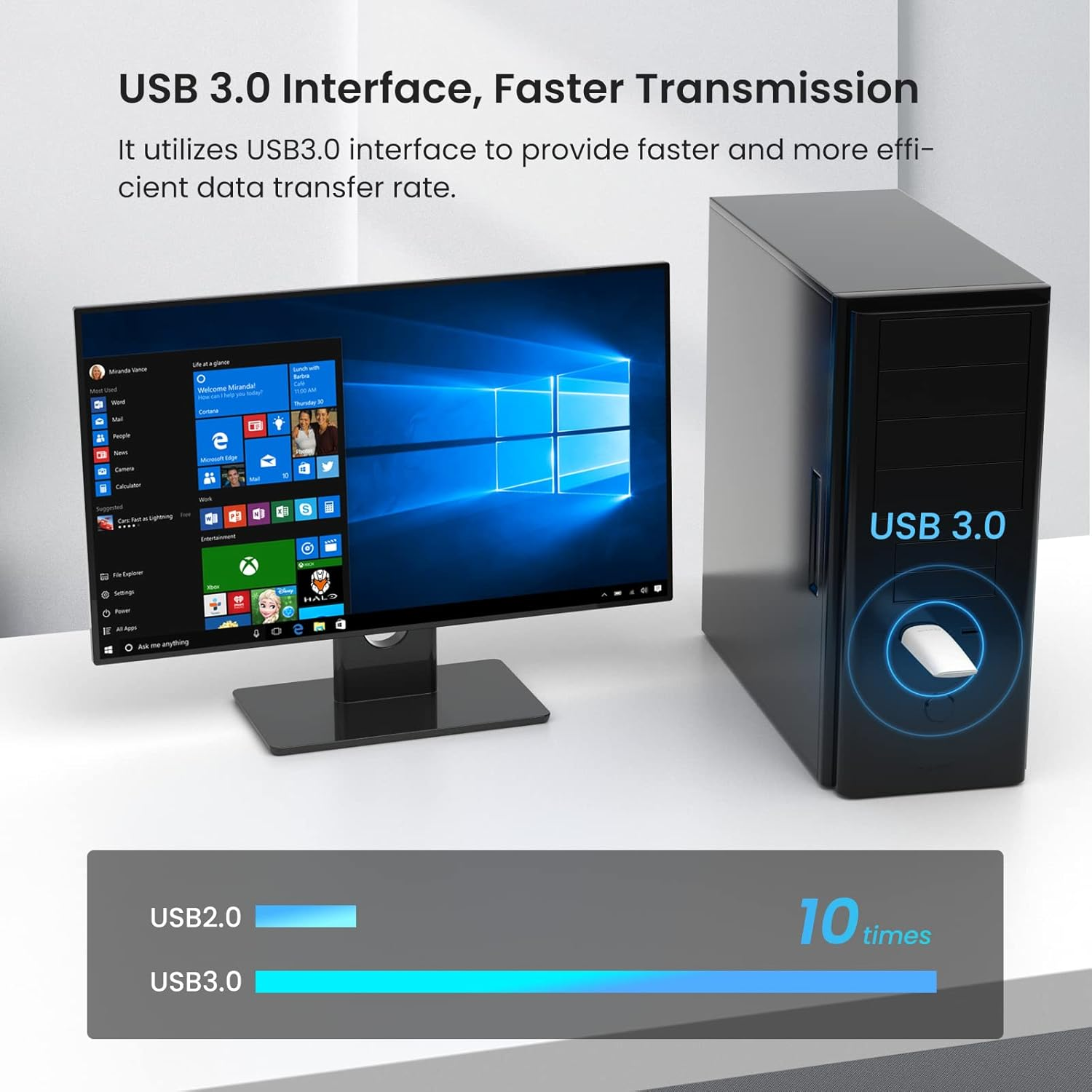 Tenda AX1800 Wi-Fi 6 Dongle &ndash; USB 3.0 Wi-Fi Adapter &ndash; Dual Band MU-MIMO 1800Mbps for Pc/Desktop/Laptop &ndash; Supports Windows 11 & 10 ONLY (U18) image number 3