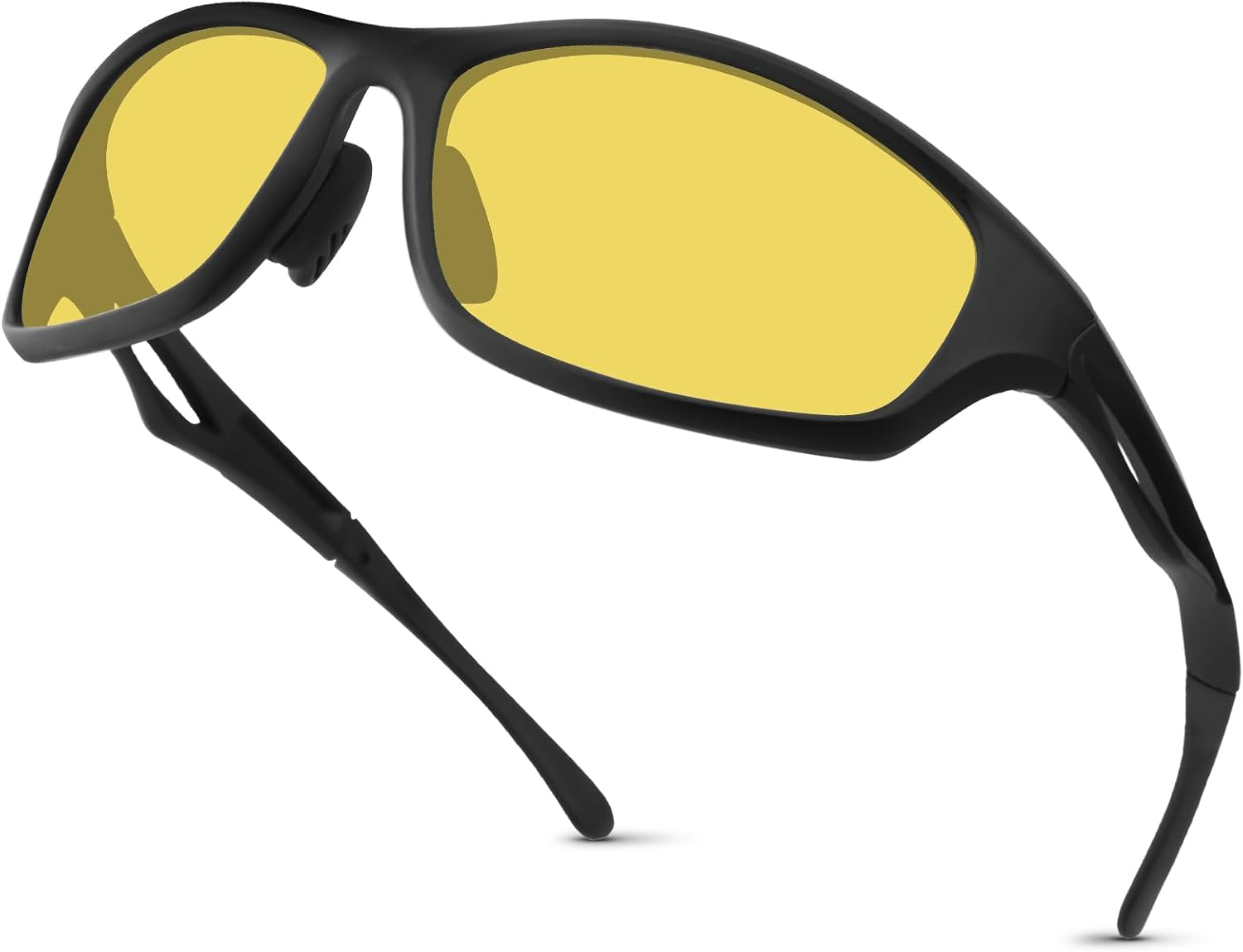 FIONOFY Night Driving Glasses for Men Women anti Glare HD Polarized Yellow Tinted Night Vision Glasses for Driving