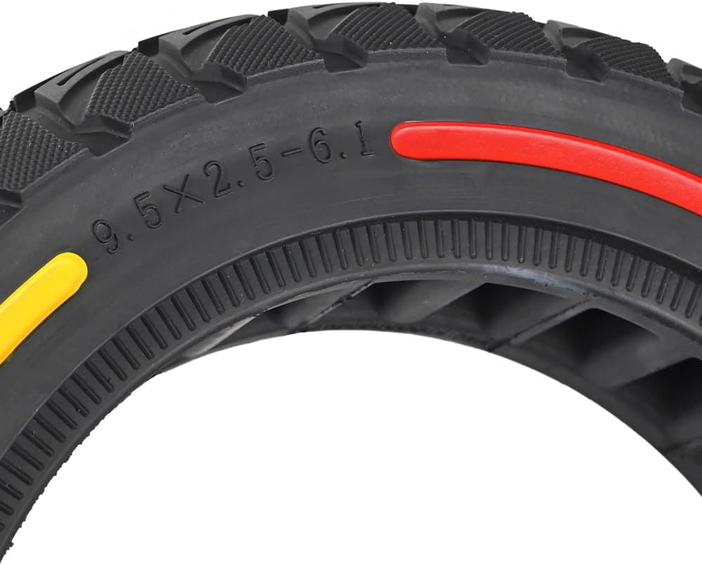 9.5X2.5-6.1 Off-Road Solid Tire Replacement for NIU Kqi3 Pro/Max/Sport Scooter - Puncture-Free, Hassle-Free Maintenance - Anti-Skid, Shockproof 9.5 X 2.50 Inch Tubeless Tire - 3 Color image number 4