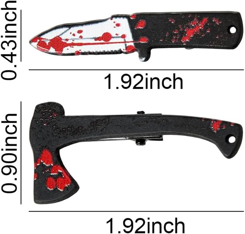 Halloween Costume Hair Clips for Women Thin Thick Hair Blood Hair Clips for Girls Halloween Decorative Hair Clips for Women Hair Accessories Fine Hair Clips for Thin Hair Barrettes for Women Cosplay - Halloween Blood Hair Clips image number 7