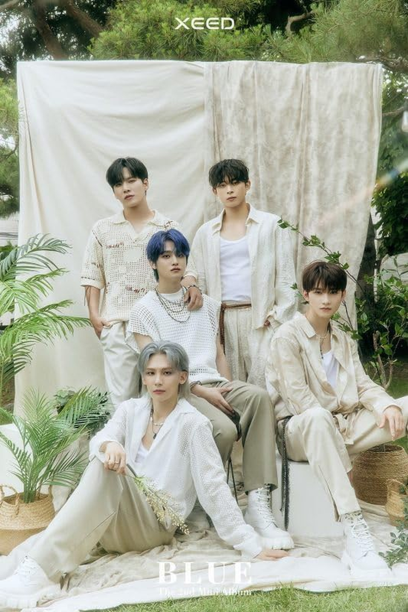 XEED BLUE 2Nd Mini Album SMC Version Outbox+1P NFC Card+5P Photocard+2P Selfie Photocard+Tracking Sealed image number 1