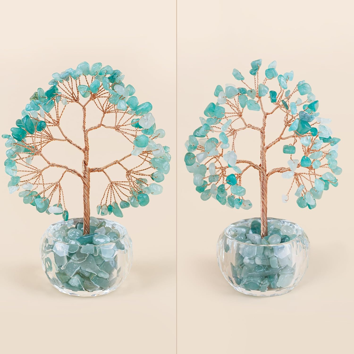 Zenbless Aventurine Healing Crystal 7 Chakra Tree of Life Money Bonsai Figurine Feng Shui Reiki Spiritual Decor & Accessories for Home Office Desk, Good Luck Gifts image number 6