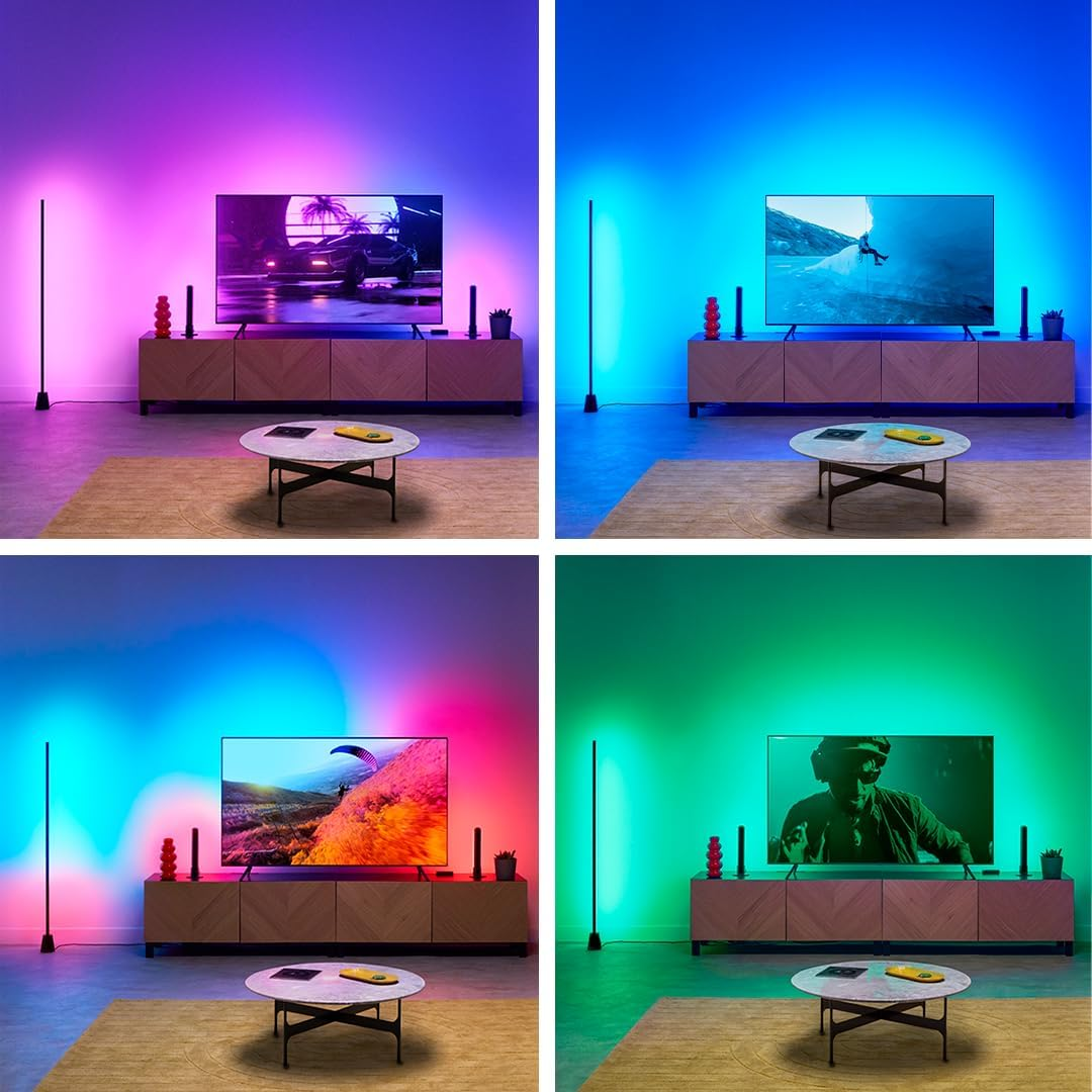 Wiz HDMI Sync Box with TV Lighting, Sync Light with Movies/Games Etc. Supports HDMI 2.0, 4K at 60Hz, RGBIC LED Strip for 75-85-75-Inch, App/Voice Control with Google and Alexa image number 1