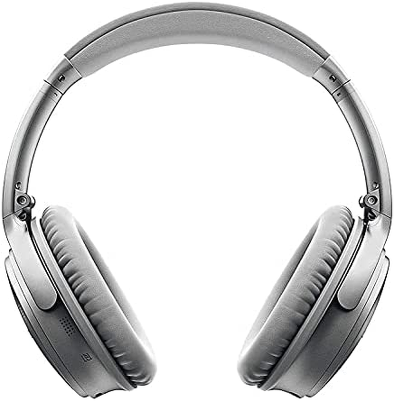 Replacement Earpads Cushions for Bose Quietcomfort 35 (QC35) & Quiet Comfort 35 II (QC35 Ii) / QC25 / QC45 Headphones, Ear Pads with Softer Leather, Noise Isolation Foam (Grey/Silver) image number 2