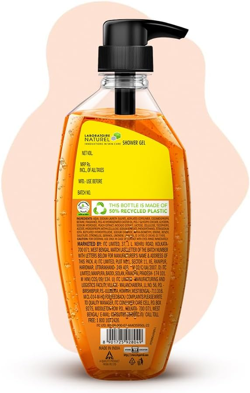 Fiama Shower Gel - Peach & Avocado, for Moisturised Skin, with Skin Conditioners, 500 Ml image number 6