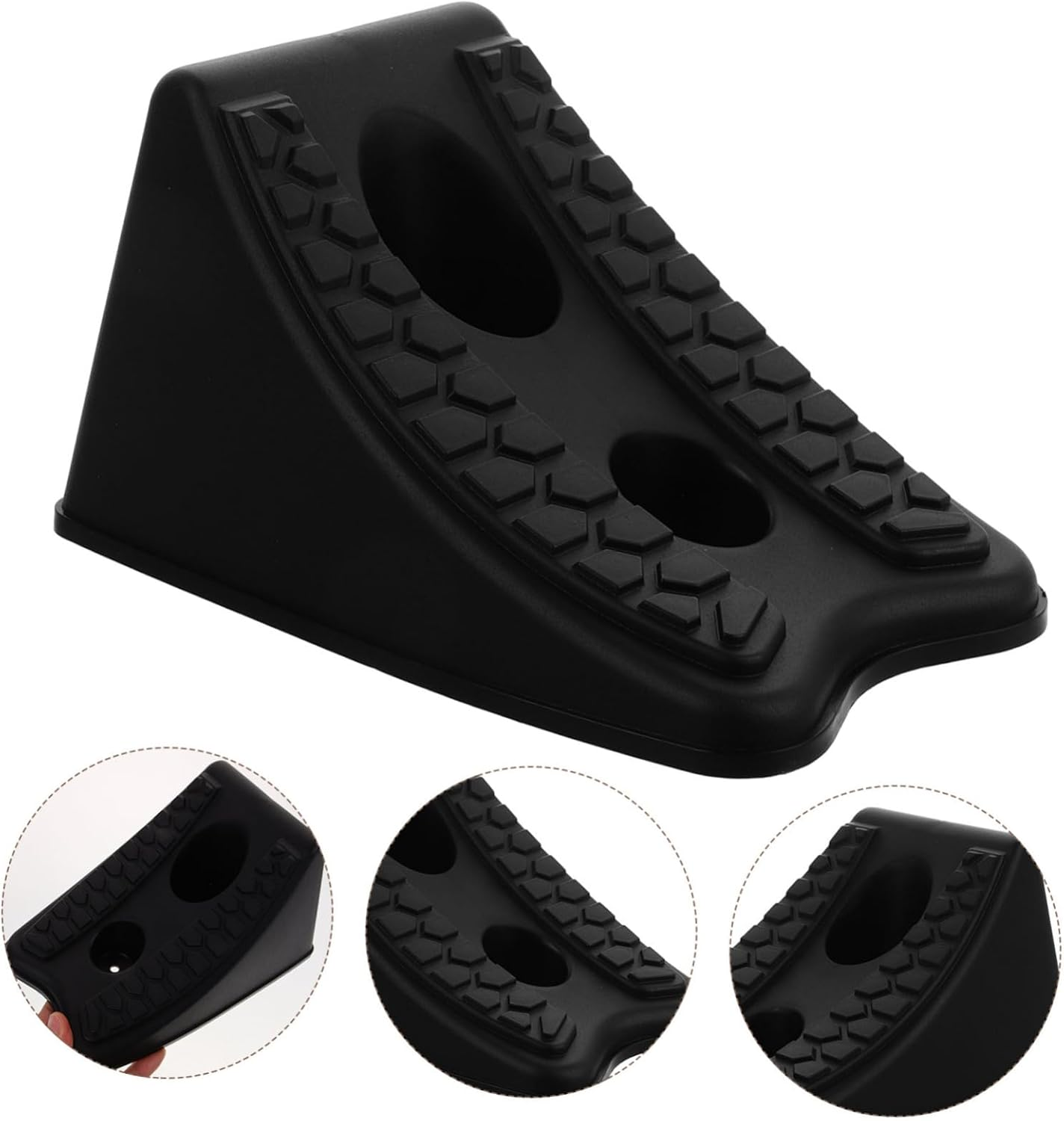 4Pcs Wheel Chocks for Car Heavy Duty Car Wheel Chock Automotive Stabilizer Pad Tire Tire image number 2