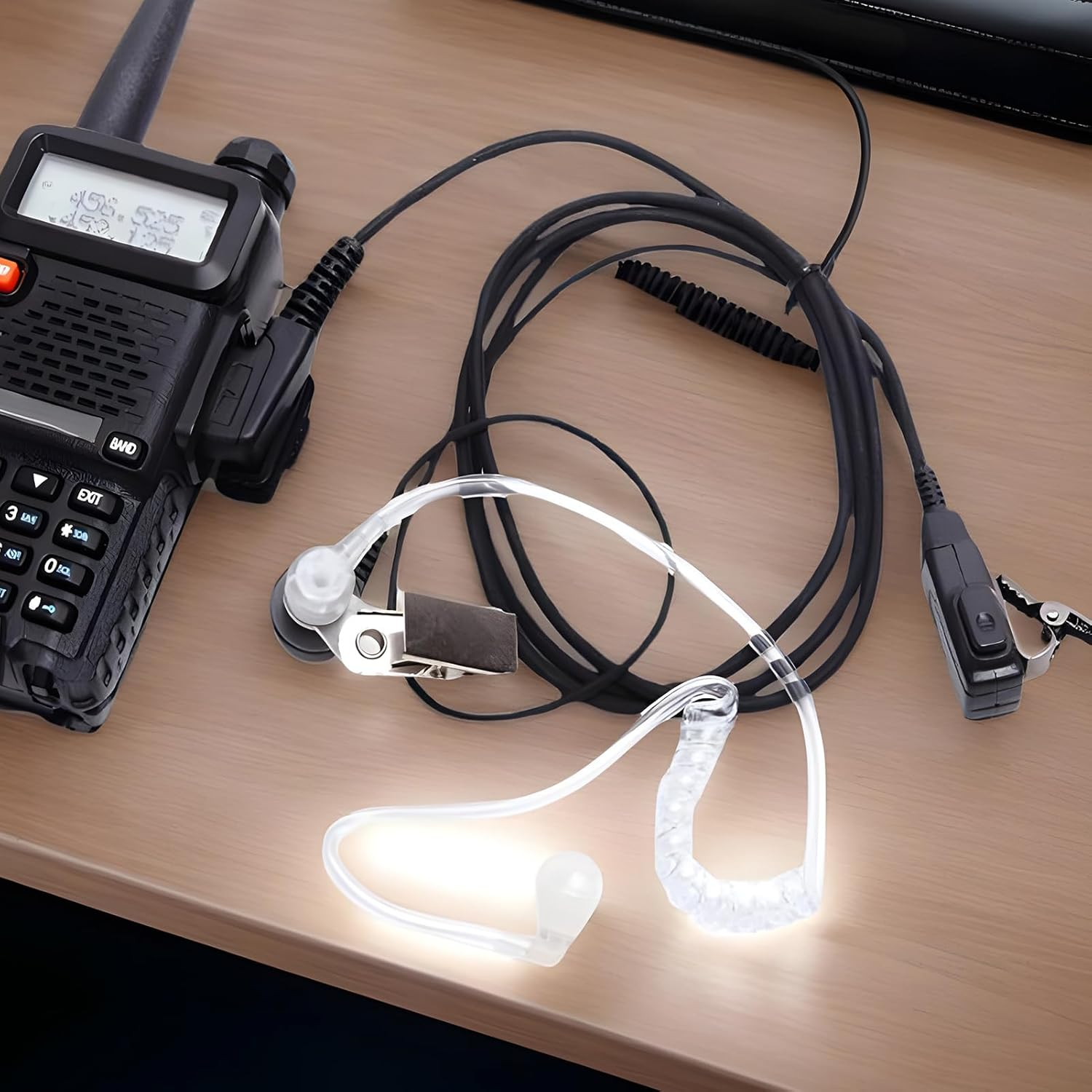 Erconsso Microphone Headset Covert Acoustic Tube - Transparent Earpiece Acoustic Tube Replacement,Ergonomic Design Versatile Earbuds Audio Parts for Enthusiasts Professionals Teens Families Adults image number 6