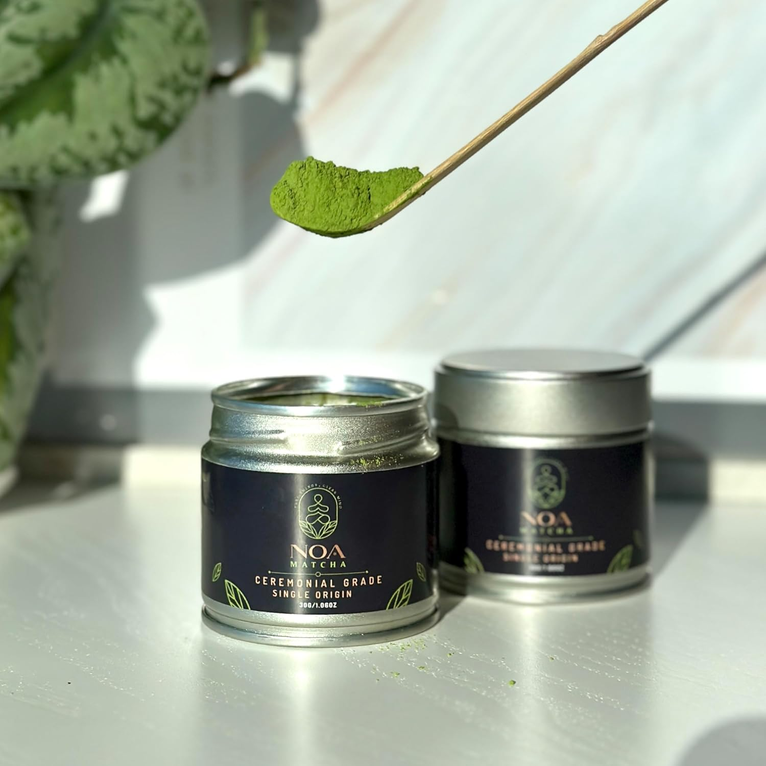 NOA MATCHA Ceremonial Pure Matcha First Harvest%100 Natural & Japanese Origin, Green Tea Powder Single Origin Okumidori Matcha 30Gr