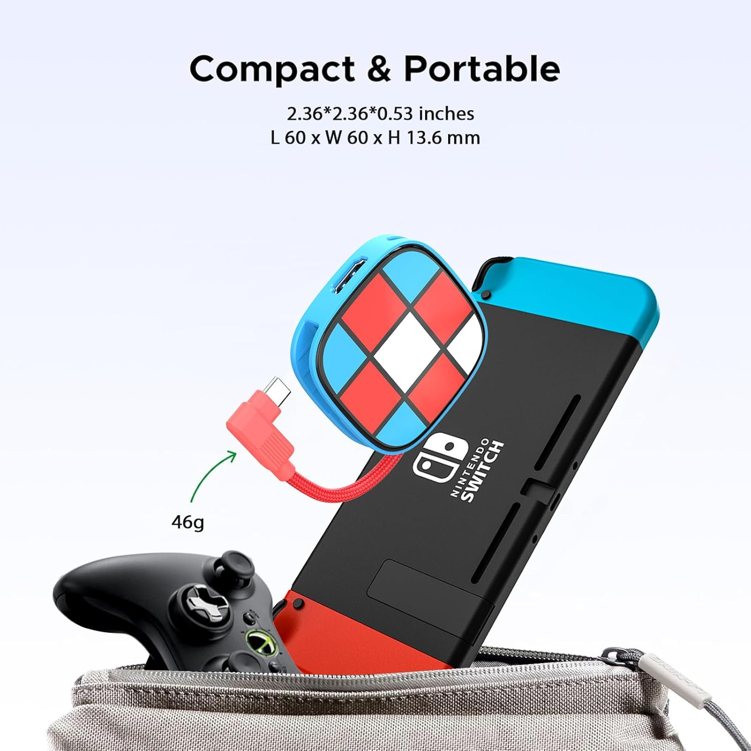 Azhizco Switch Dock for Nintendo Switch Dock, 3 in 1 for Nintendo Switch Docking Station with 4K HDMI USB 3.0 PD100W, Switch Travel Dock USB C to HDMI Adapter for Nintendo Switch/Oled, for Steam Deck image number 4