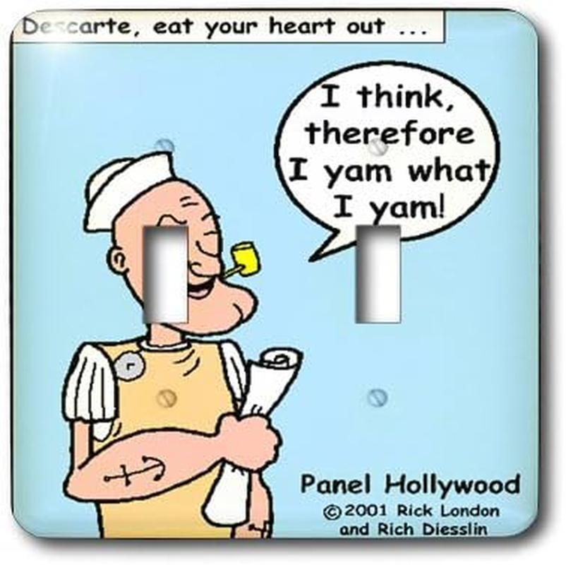 3Drose LSP_1693_2 Popeye the Philosopher Double Toggle Switch image number 1