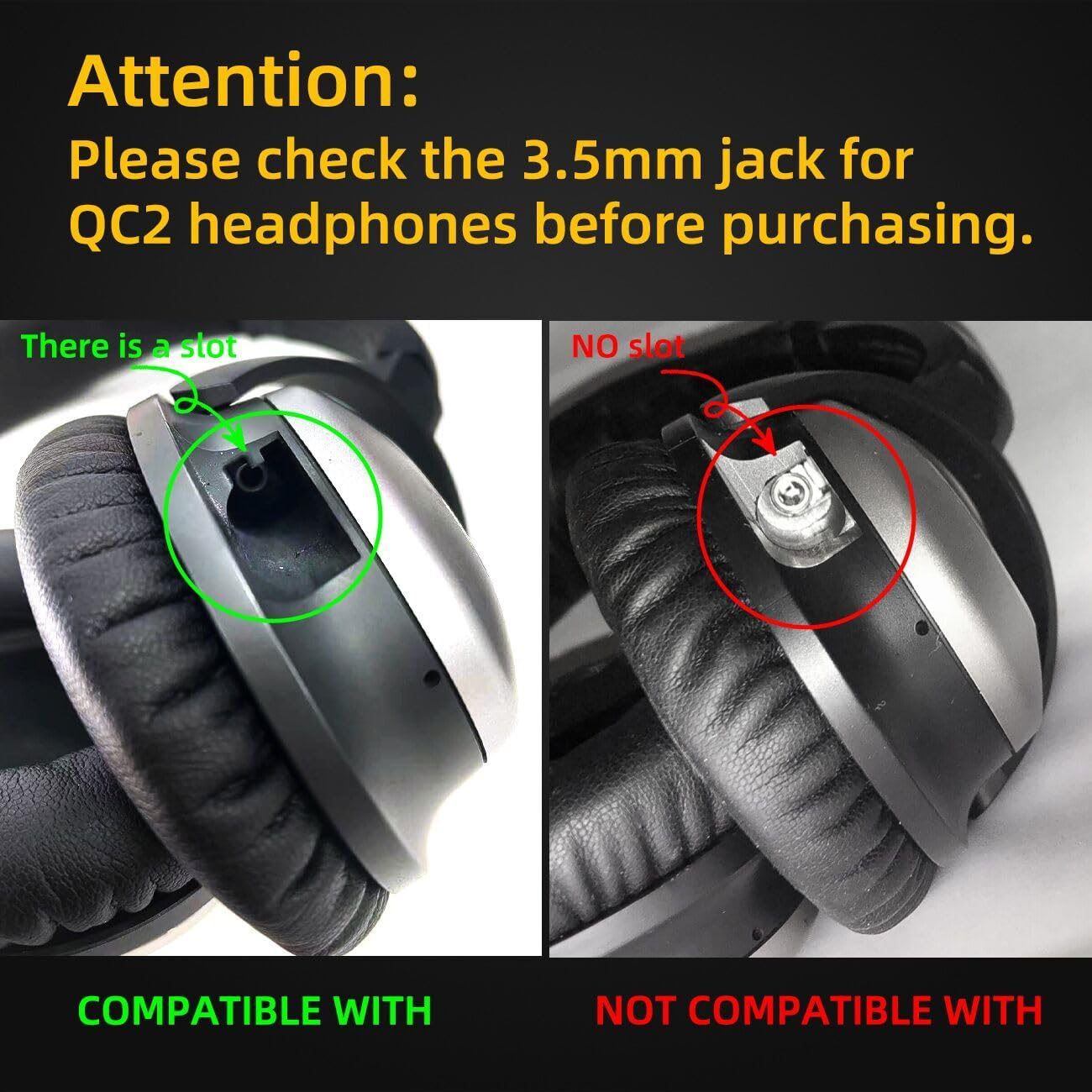 YOCOWOCO Aptx Wireless Bluetooth 5.0 Adapter for Bose Quietcomfort QC 15 with Mic/Volume Control, Black image number 4