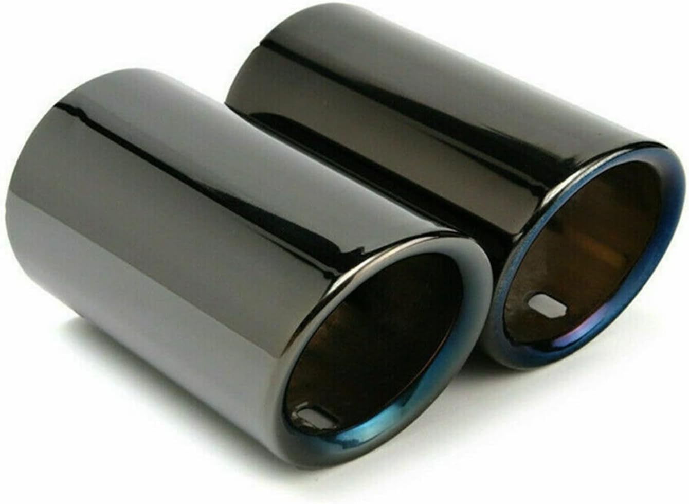 Muffler 1 Pair Titanium Black Car Exhaust Systems Nozzle Muffler Pipe Tip Compatible with BMW 2006 2007 2008 2009 2010 E90 E92 325 Car Accessories image number 1