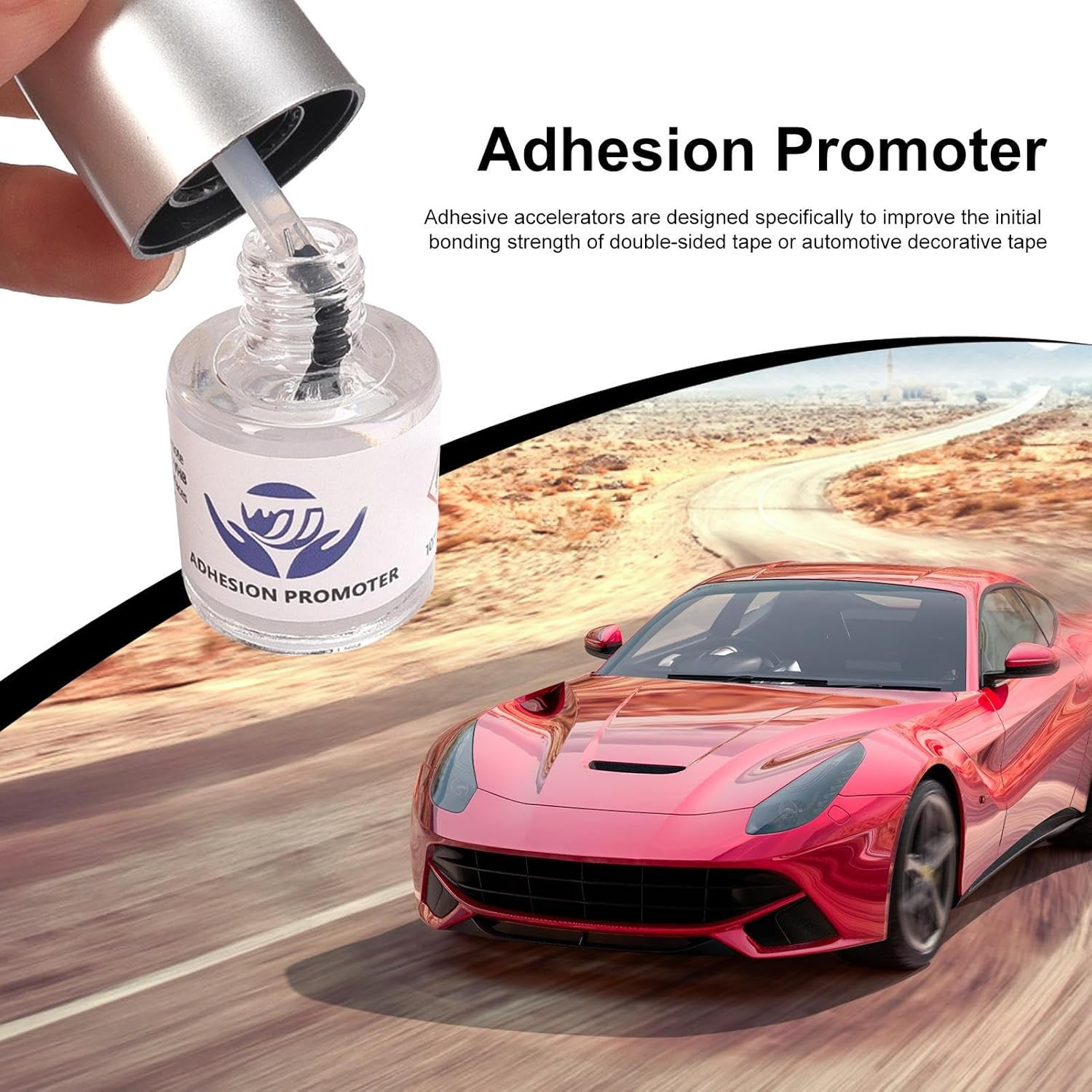 Automotive Adhesion Promoter Primer - 10Ml Repair Adhesion Promoter - Adhesion Promoter Primer, Lasting-Adhesion Promoter, Versatile Instant Tape Primer for Metalworking image number 2