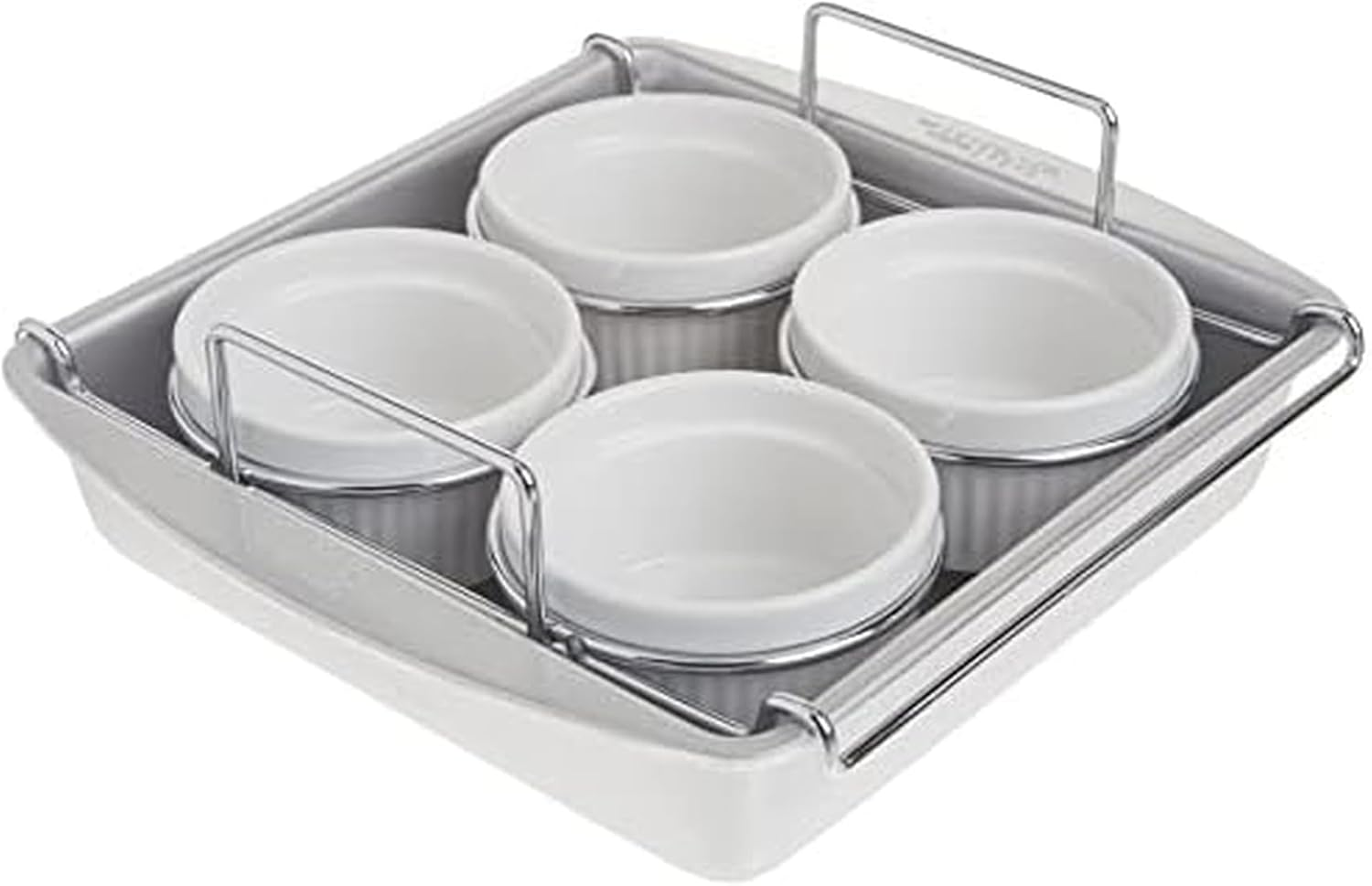 Chicago Metallic 77106 Professional 6-Piece Creme Brulee Set,Grey image number 2