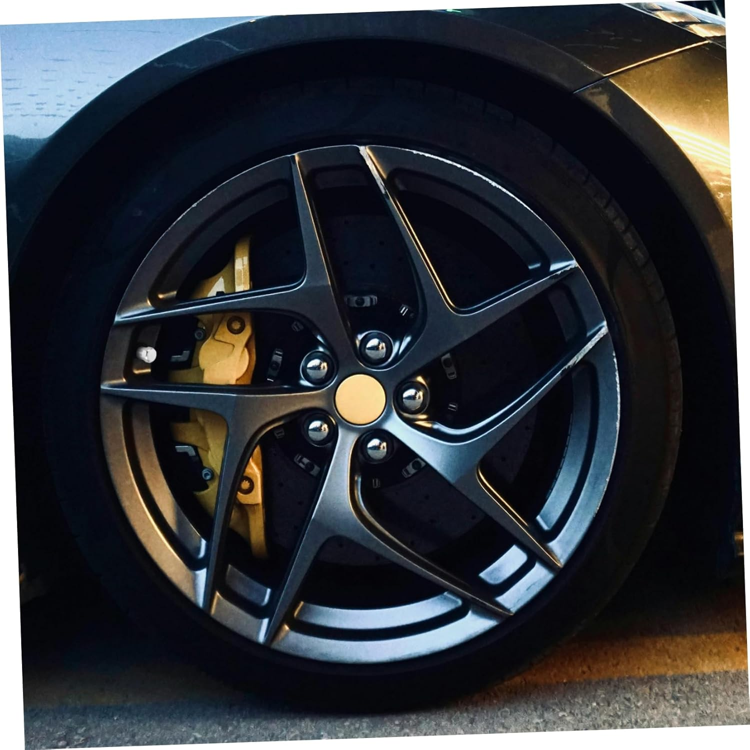 HOLIDYOYO 20Pcs Universal Tire Valve Stem Caps Protective Dust Covers Automotive Wheel Accessories for Cars Suvs Bikes Cool Black Stem Covers for Outdoor Use image number 6