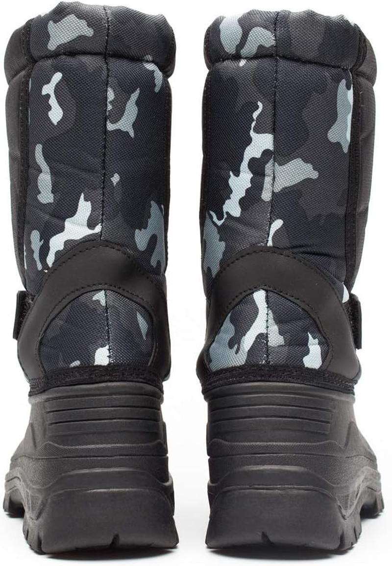 Baronhong Girls Boys Super Warm Winter Snow Boots Resistant Warm Antislip Outdoor Shoes(Toddler/Little Kid/Big Kid)(Camouflage,25) image number 1