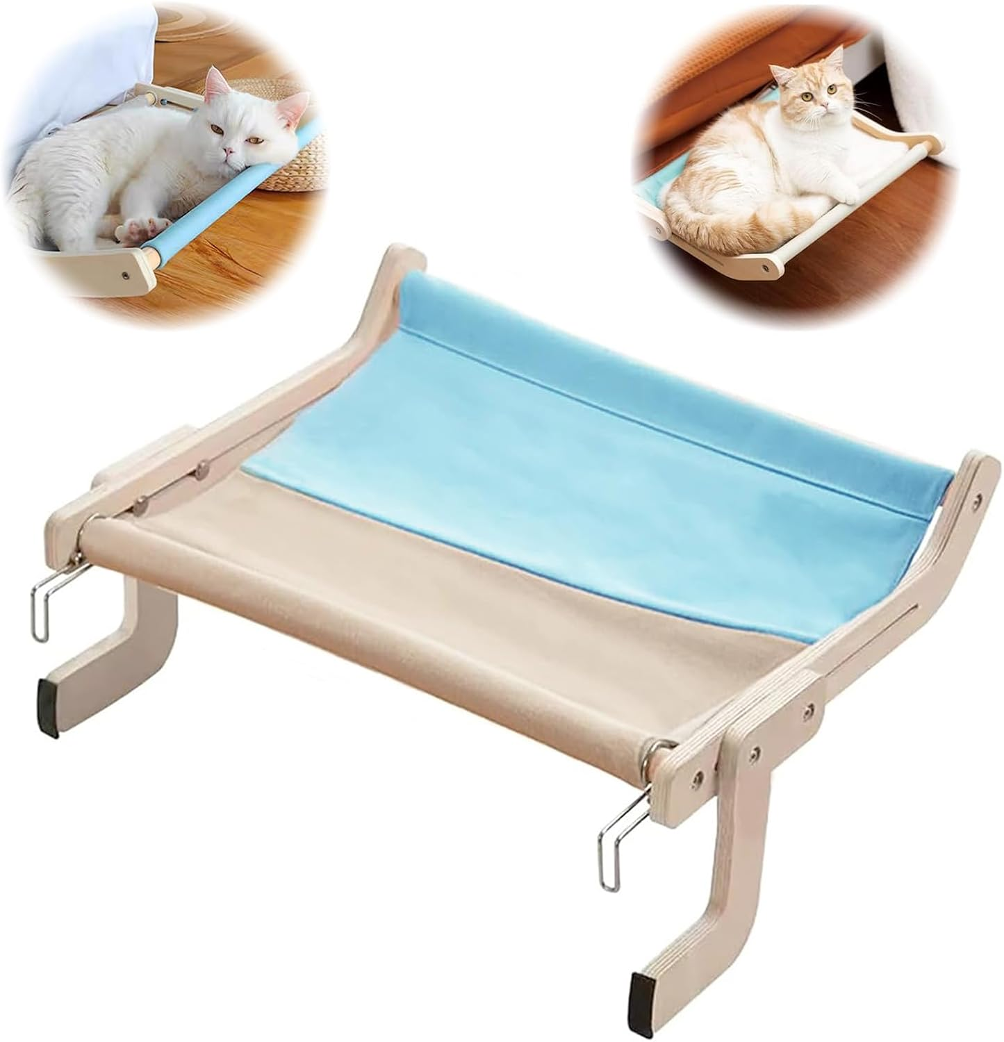 Cat Hammock for Windows, Climbing Wall Cats, Window Seats for Cats, Cat Bed for Bed Edge, Cats, Balcony, Hammock, Bed for Windowsill, Cat Lounger up to 18 Kg image number 6