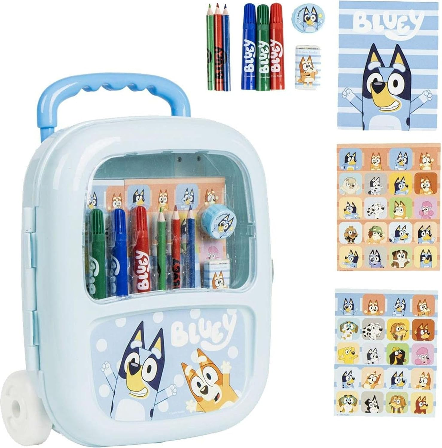 3D Bluey Kids Backpack Original Design and Realistic Relief for Boys and Girls | Bluey School Backpack with Spacious Space and Adjustable Straps Officially Licensed