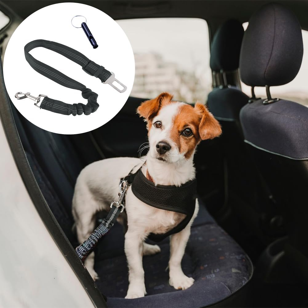 Dog Harness for Car Adjustable Attachment for Dogs and Cars with Elastic Cord Shock Resistant for Dogs and Cats image number 2